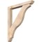 Ekena Millwork Funston Slat Smooth Bracket w/ Offset Brace, Douglas Fir, 5 1/2"W x 42"D x 48"H BKT0604X42X48FST06SDF - alternate 1